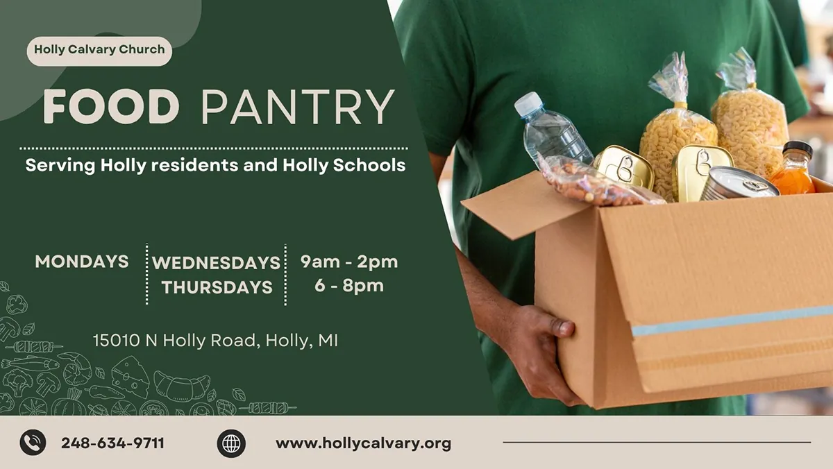 25 Food Pantry Ad Holly Calvary Church in Holly, MI
