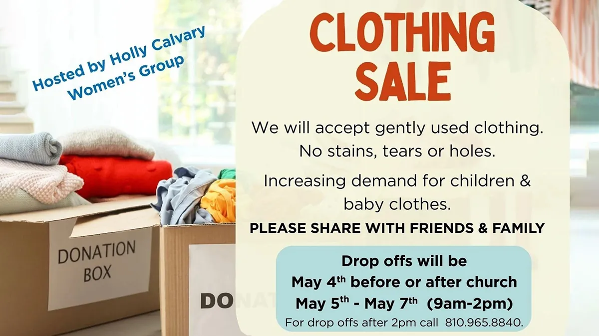 5-25 Clothing Drive Slide 2000 Holly Calvary Church in Holly, MI