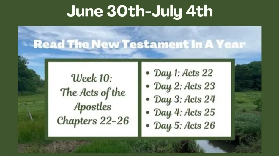 Week 10 NT Holly Calvary Church in Holly, MI