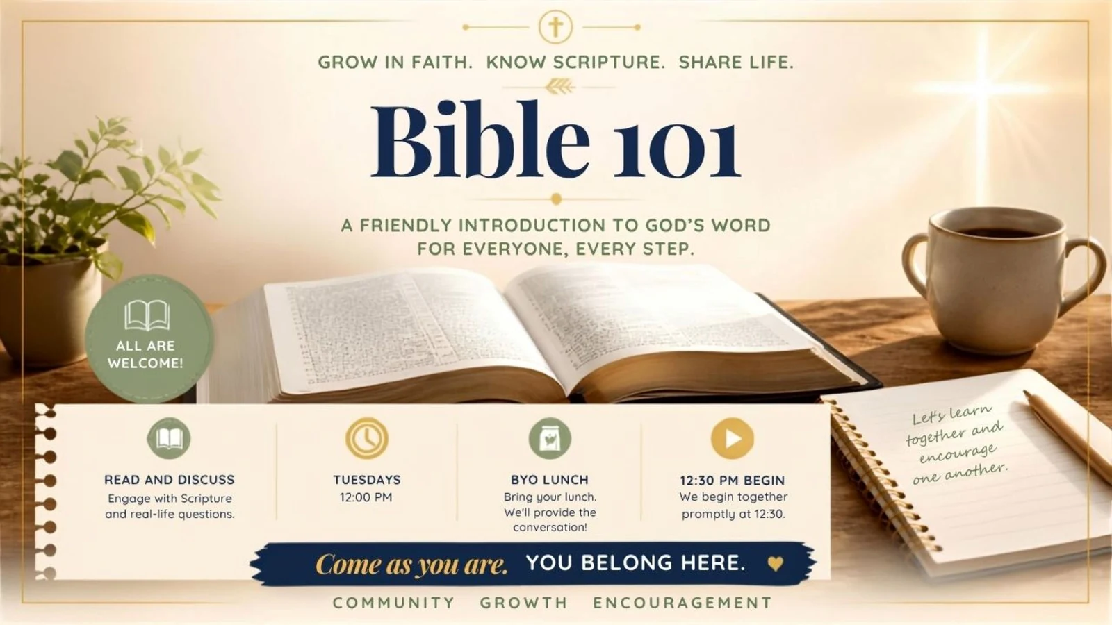 Bible 101 at Holly Calvary Church in Holly, MI