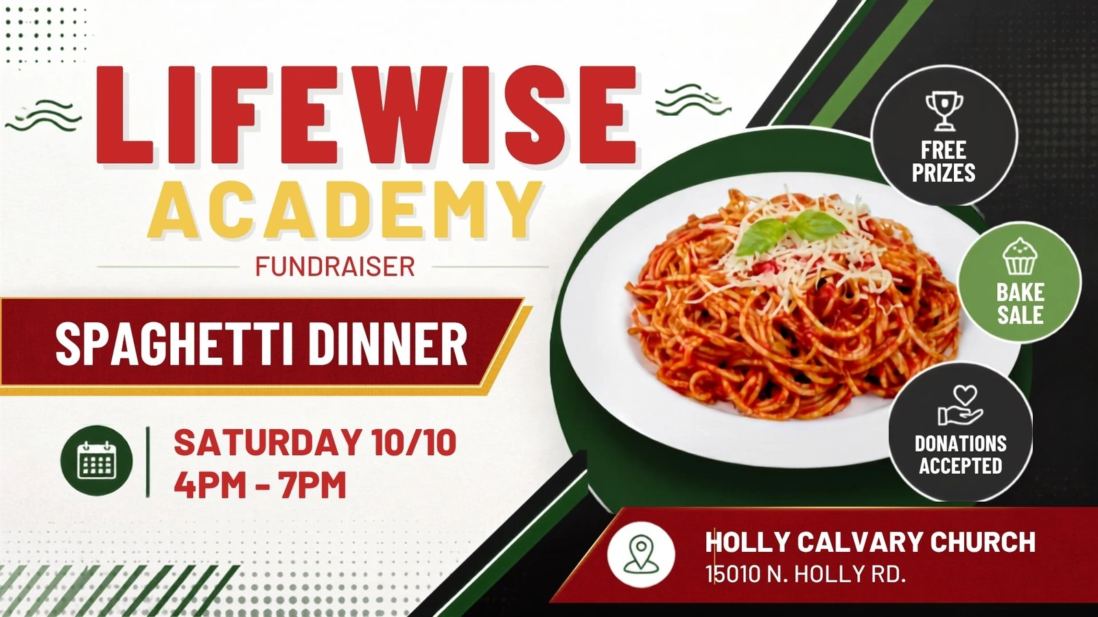 LW Spaghetti at Holly Calvary Church in Holly, MI