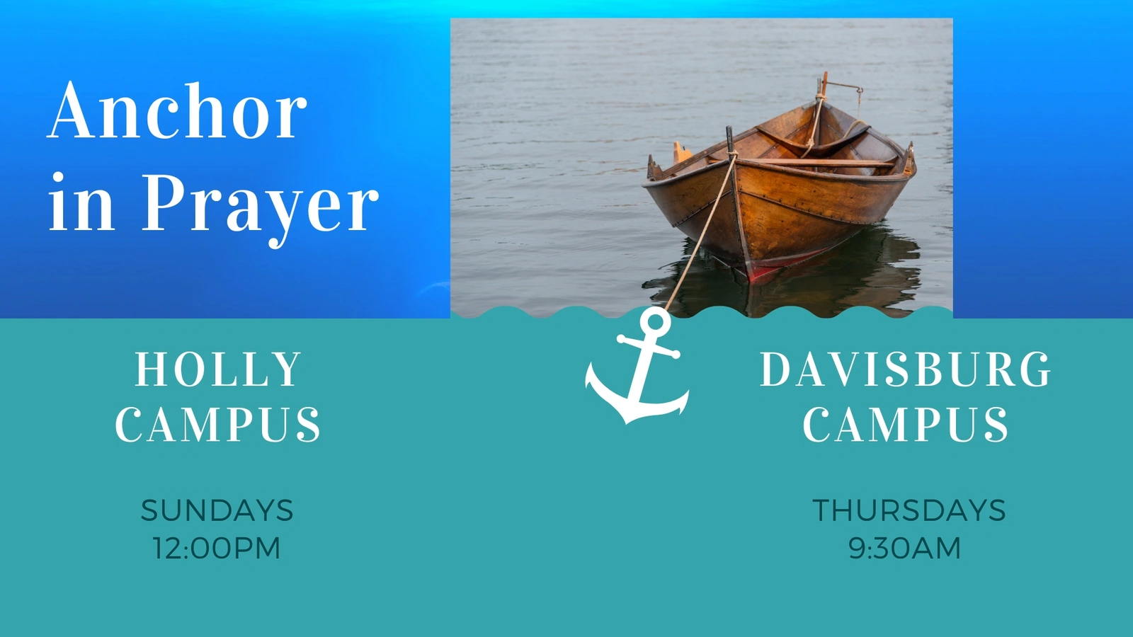 Anchor Oct at Holly Calvary Church in Holly, MI